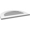 Ekena Millwork Round Top Surface Mount PVC Gable Vent: Functional, w/ 3-1/2"W x 1"P Standard Frame, 26"W x 18"H GVPRT26X1801SF - alternate 5